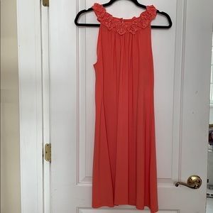 Sleeveless halter swing dress
